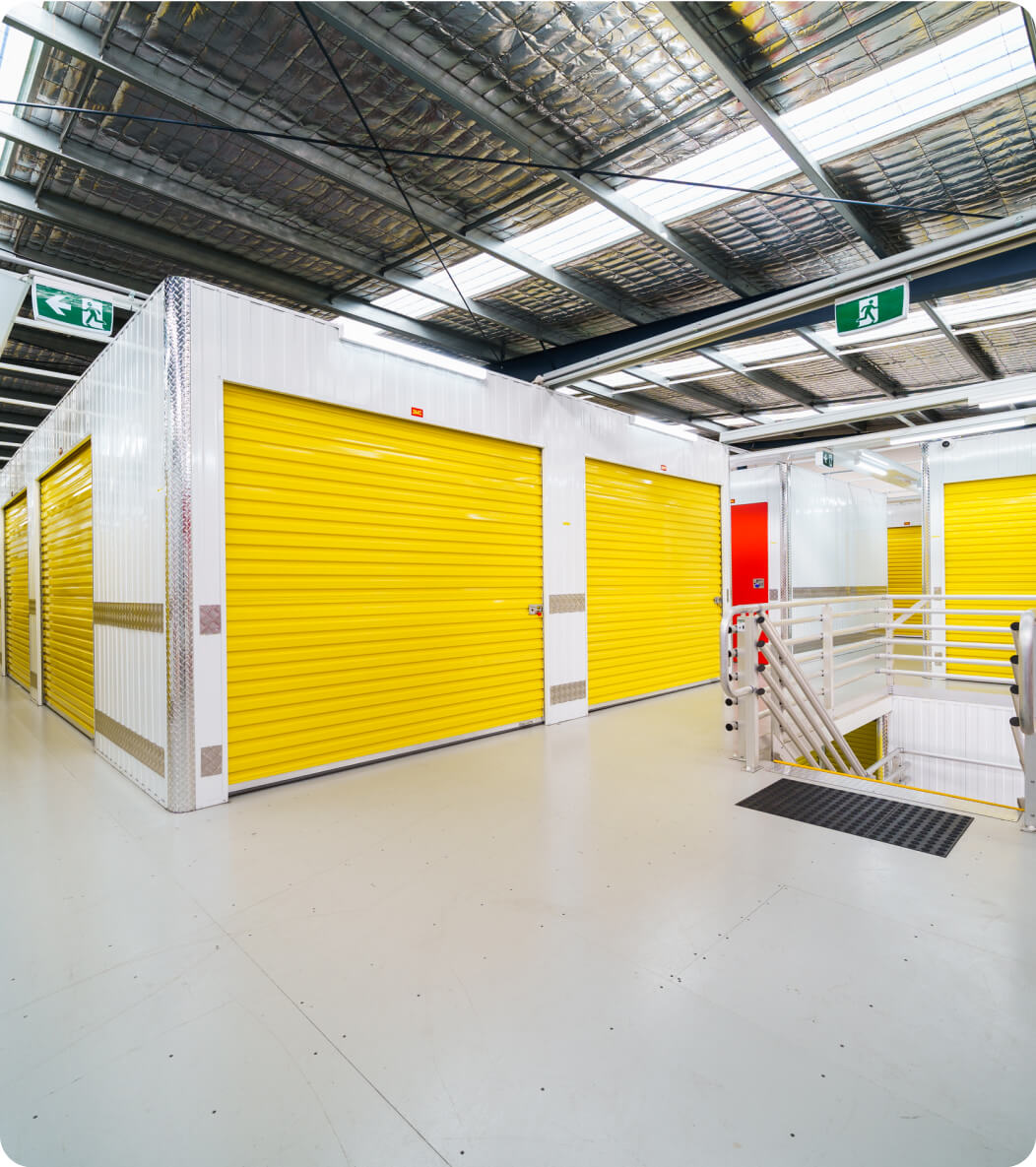 Yellow Storage units