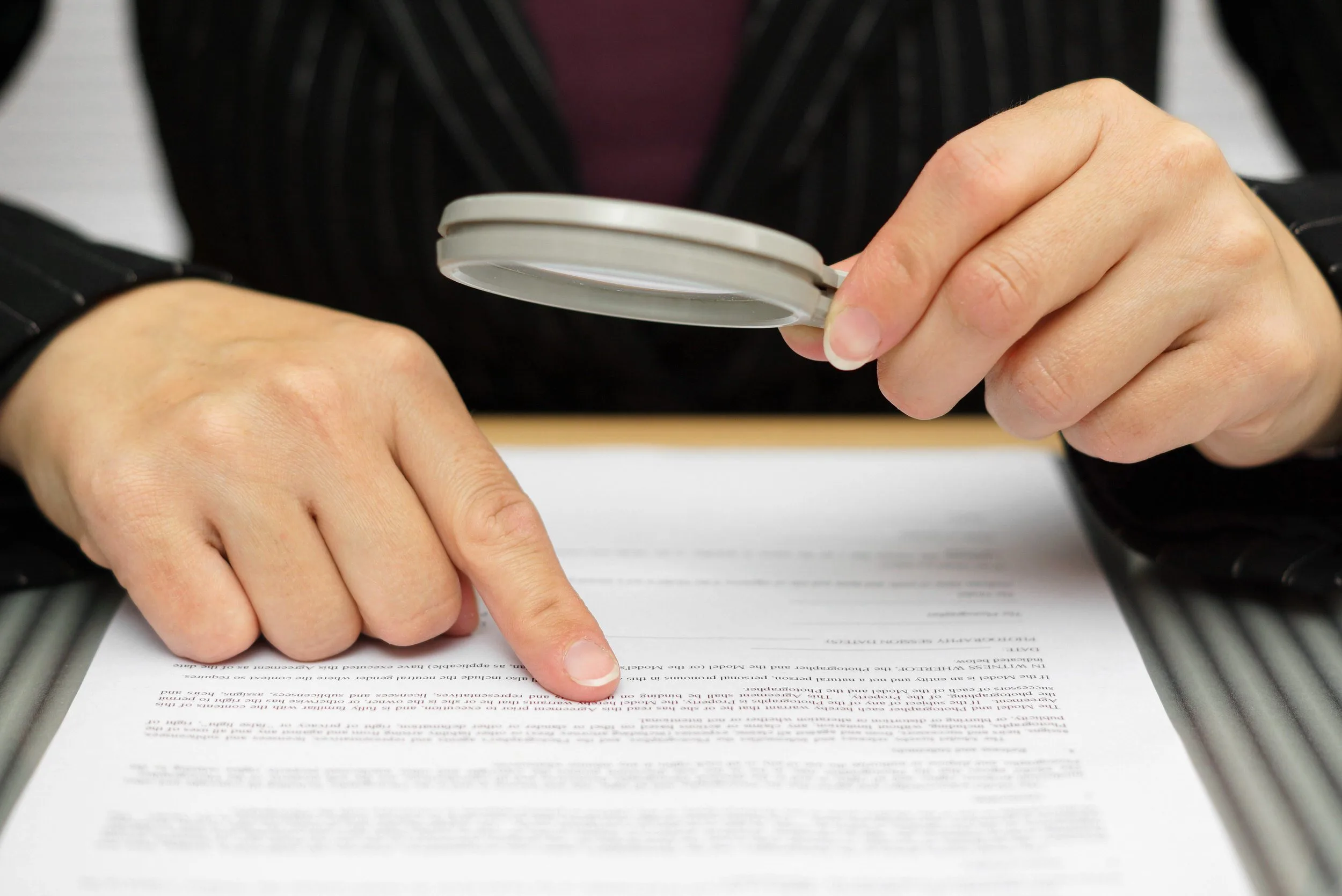 Contract being read over.