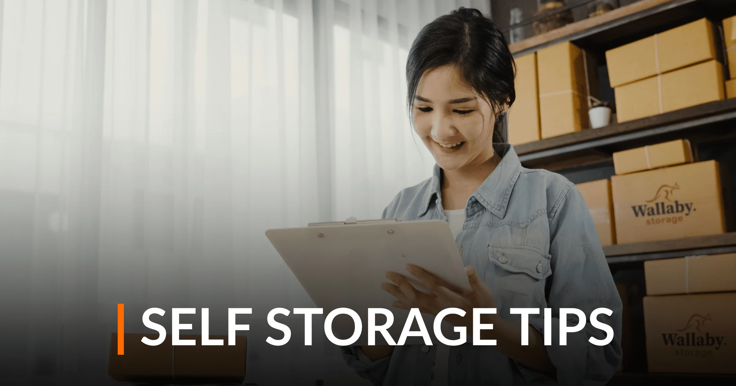 Comparison of storage unit sizes with household furniture and moving boxes